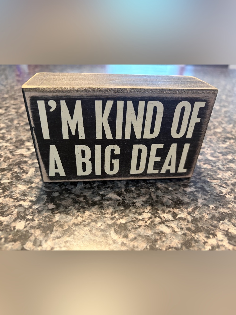 Primitives by Kathy "I'm Kind of a Big Deal" Wooden Box Sign
